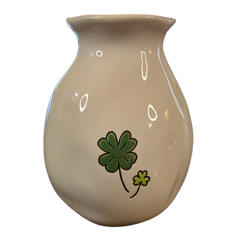 RAE DUNN "LUCKY" Clover St. Patrick's Day Vase – Artisan Collection by Magenta - Picture 2 of 4